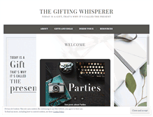 Tablet Screenshot of giftingwhisperer.com